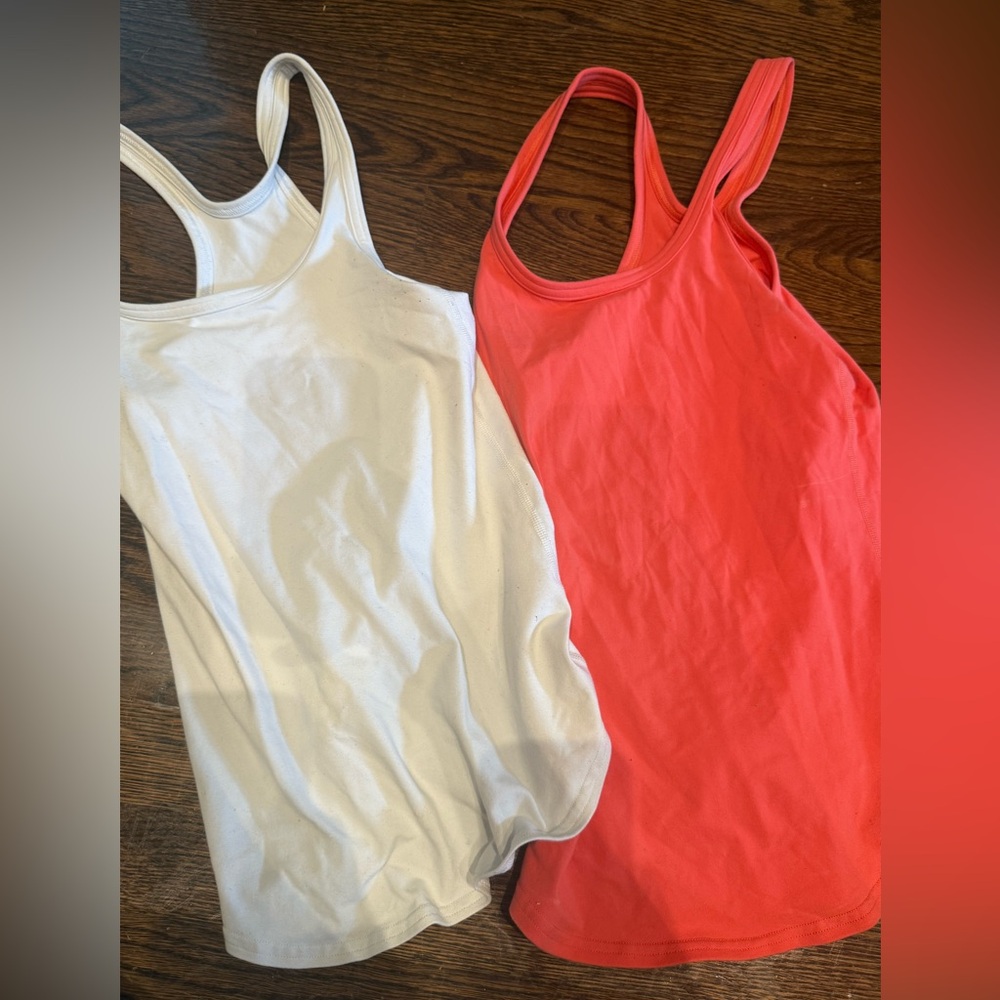 Two Lululemon tank tops-size small